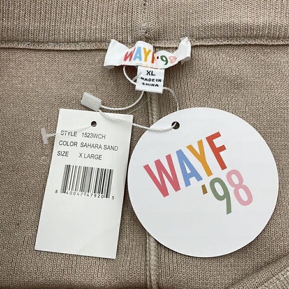 NWTS WAYF’98 knit bike shorts in Sahara sand - Picture 3 of 10